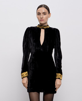 Twinset Black velour dress 252TS2270