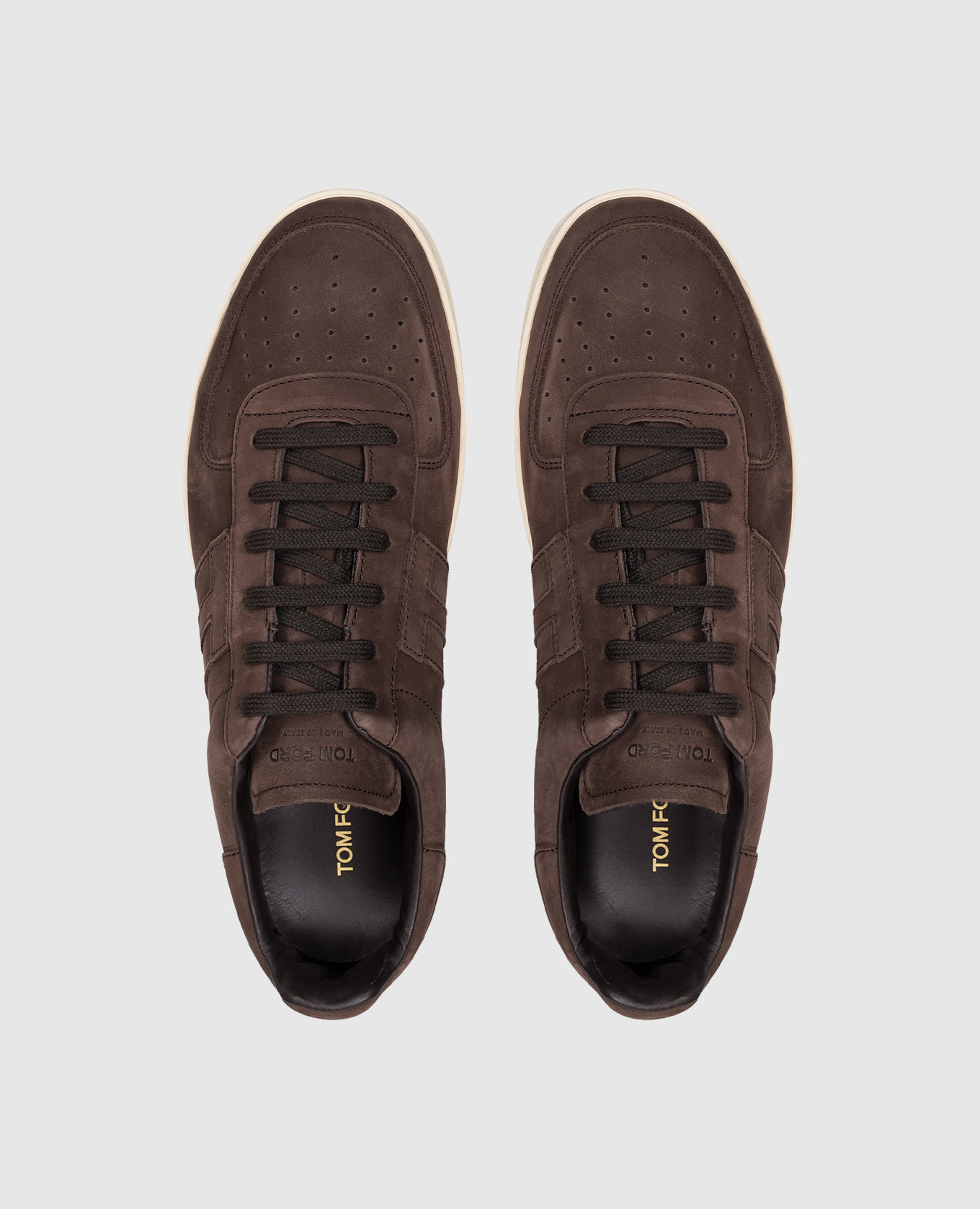 

Brown nubuck sneakers Tom Ford