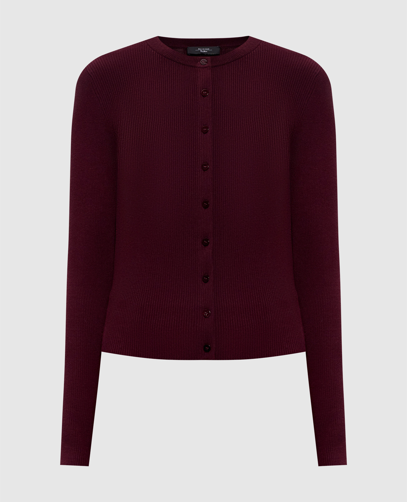 

Burgundy ribbed cardigan WKDESULE Max Mara Weekend