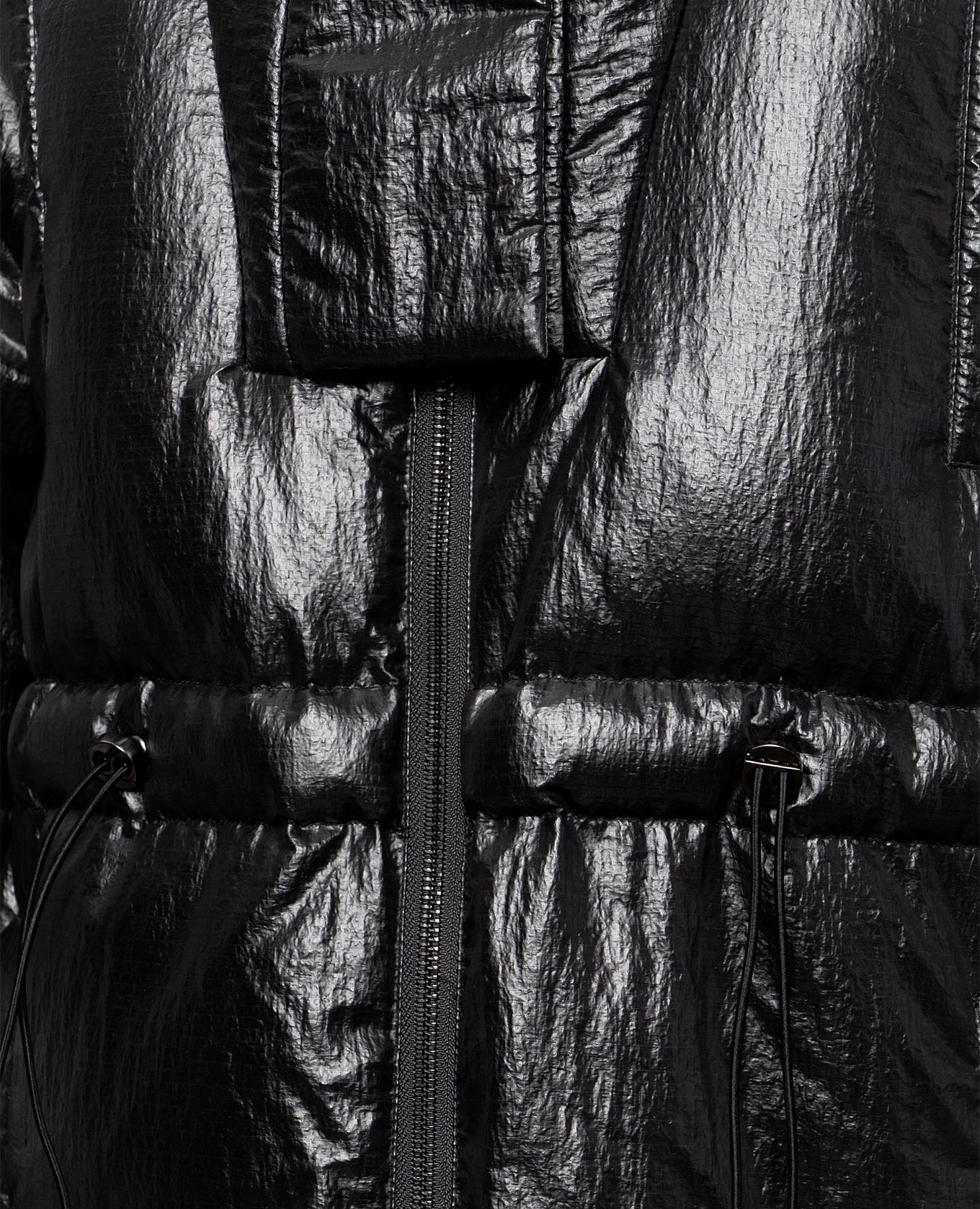 Gray elongated down jacket Max & Co 5