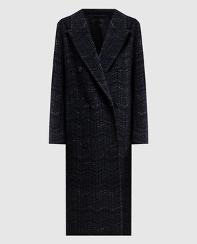 Missoni Blue double-breasted cashmere coat DS26WC09BC006H