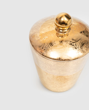 Stefano Ricci Scented candle FINE PAISLEY in a porcelain candlestick with a lid OACAN002VELIN2