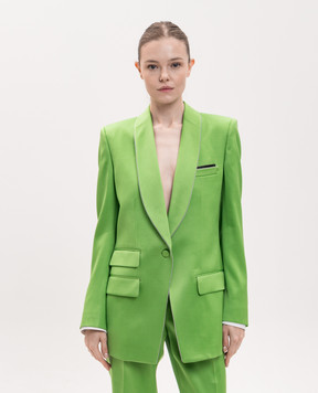 Tom Ford Green silk and wool jacket GI3104FAX1742