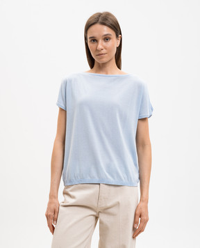 Ballantyne Blue T-shirt with cutouts B1W30216C00