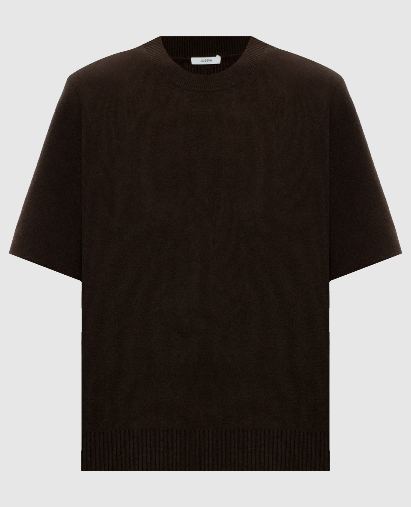 Meli brown cashmere and wool top