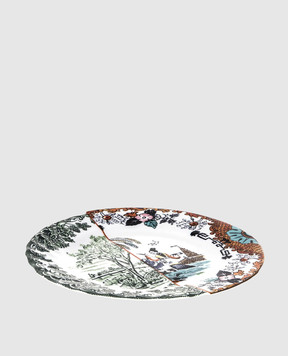 SELETTI Ipazia white porcelain dinner plate 09722