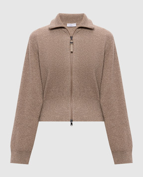 Brunello Cucinelli Brown cashmere cardigan M1E224716P