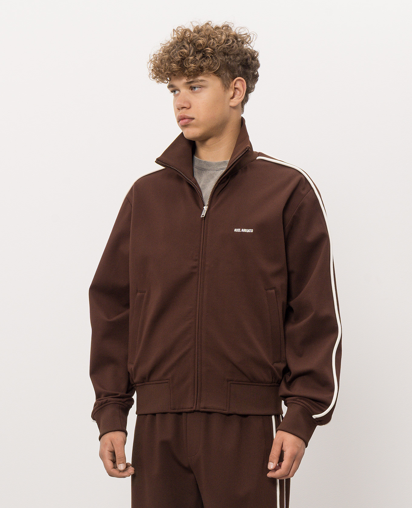 Brown Curb Track Track Jacket Axel Arigato 3