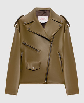 Babe Pay Pls Khaki leather jacket 2106УКР2NATUREL