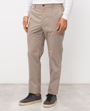 Peserico Beige pants with logo patch R5472503654