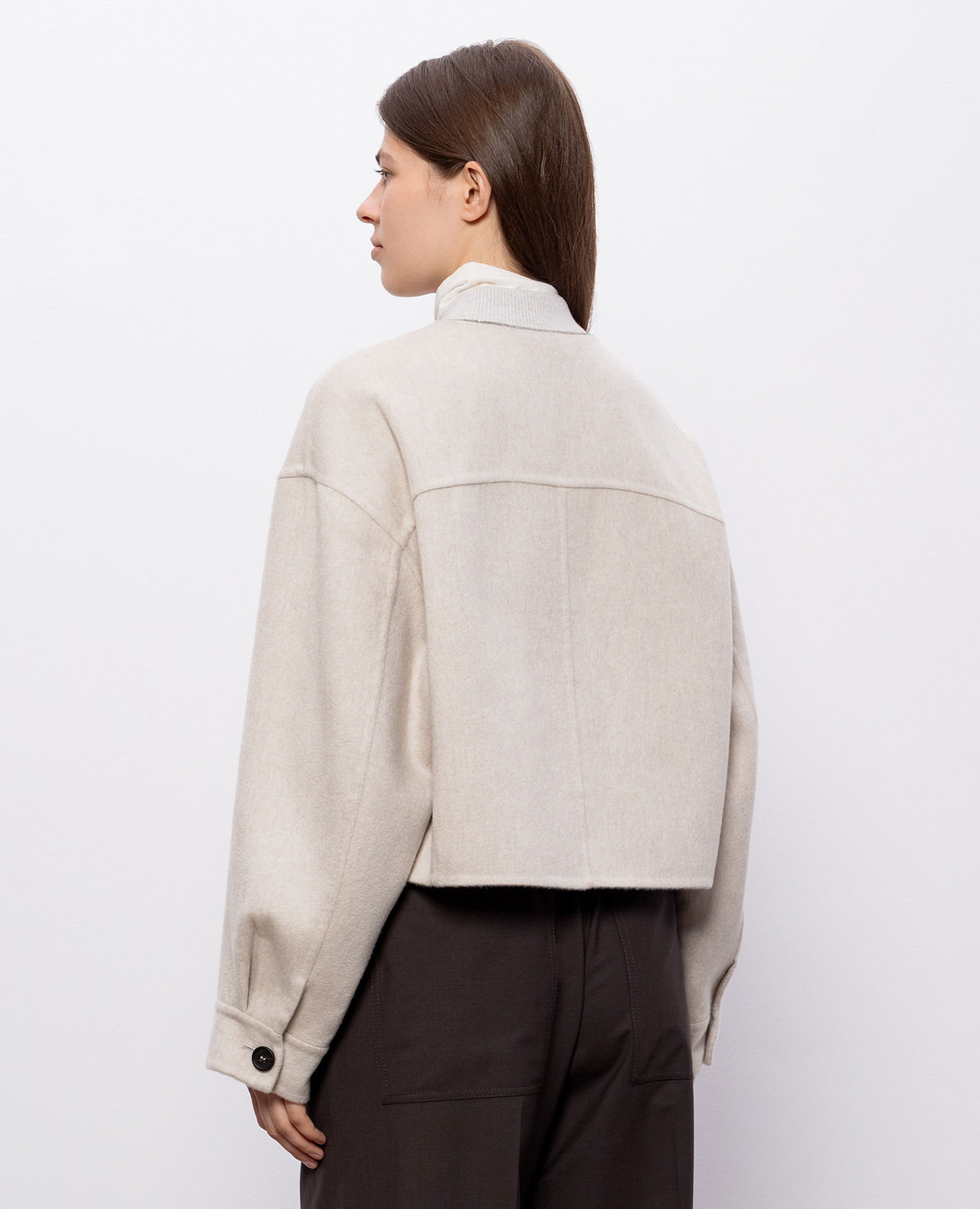 Beige cashmere jacket Brunello Cucinelli 4