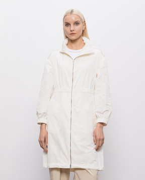 Peserico Ivory parka with branded patch S2500006953