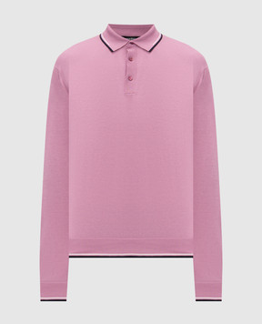 Stefano Ricci Pink polo shirt with monogram embroidery K313051P03F26146