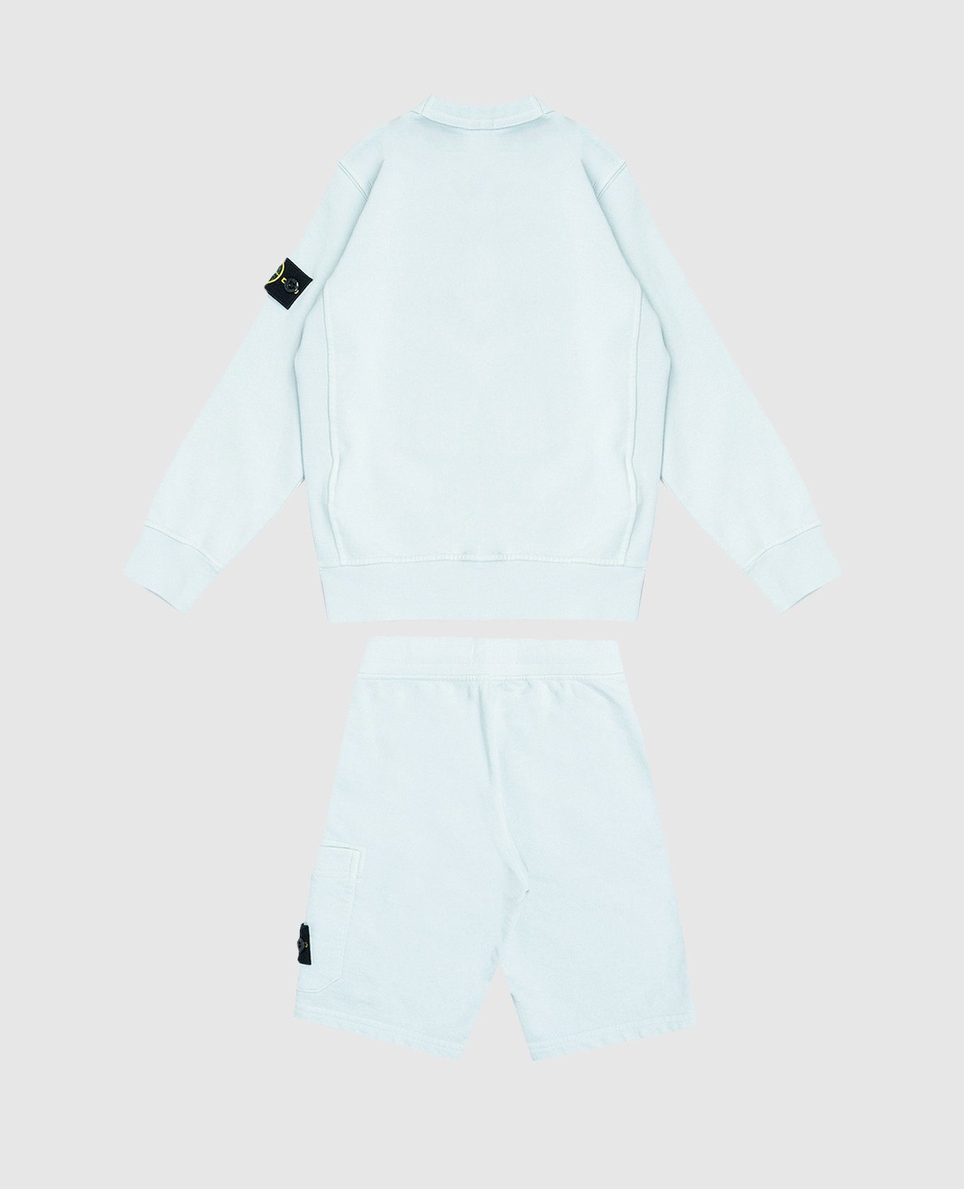 

Children's blue sweatshirt and shorts suit Stone Island, Light blue