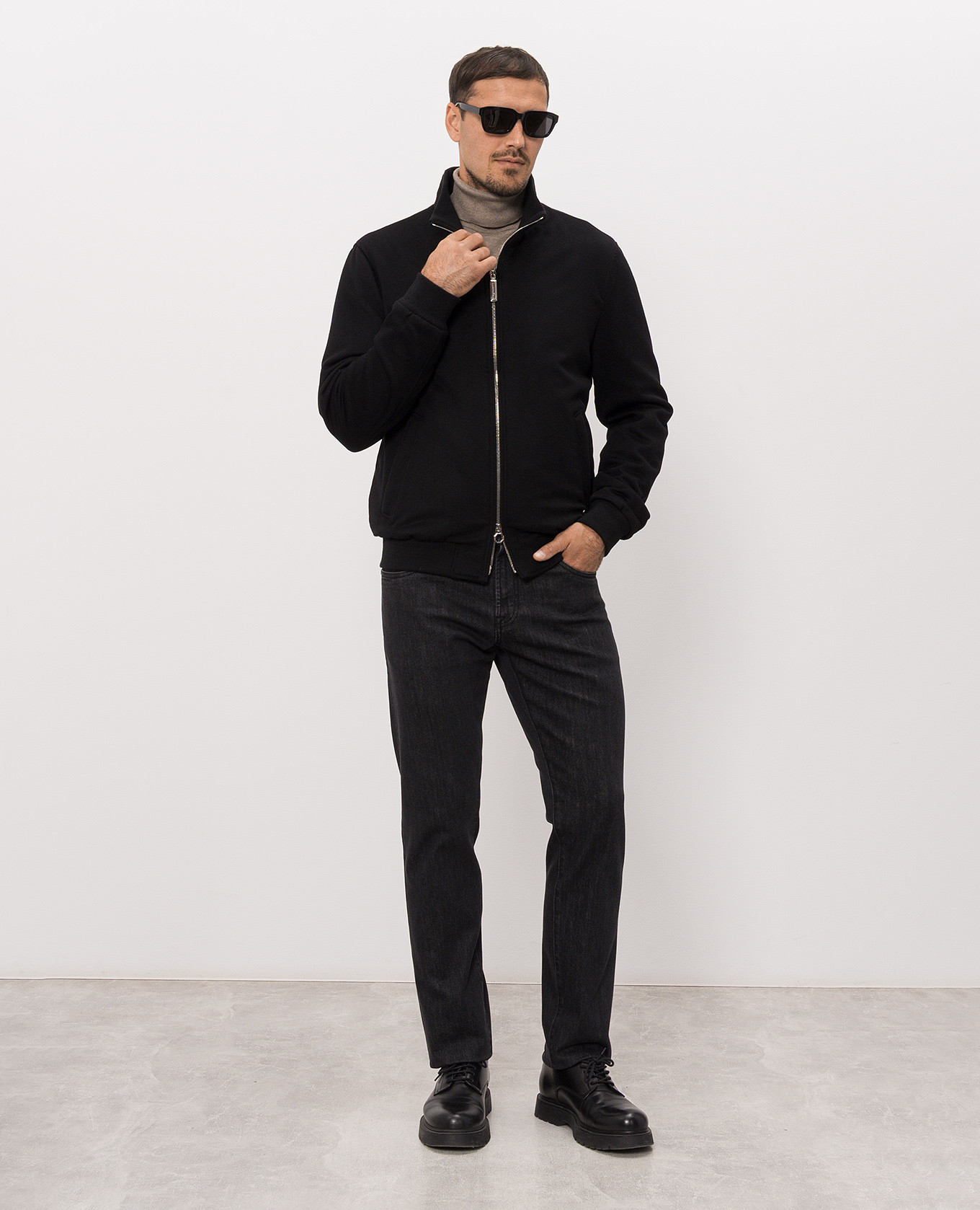 Black cashmere jacket Stefano Ricci 2