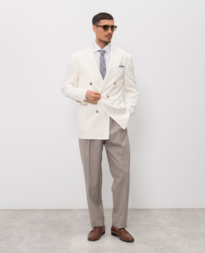 Brunello Cucinelli Beige wool pants M032PS2440