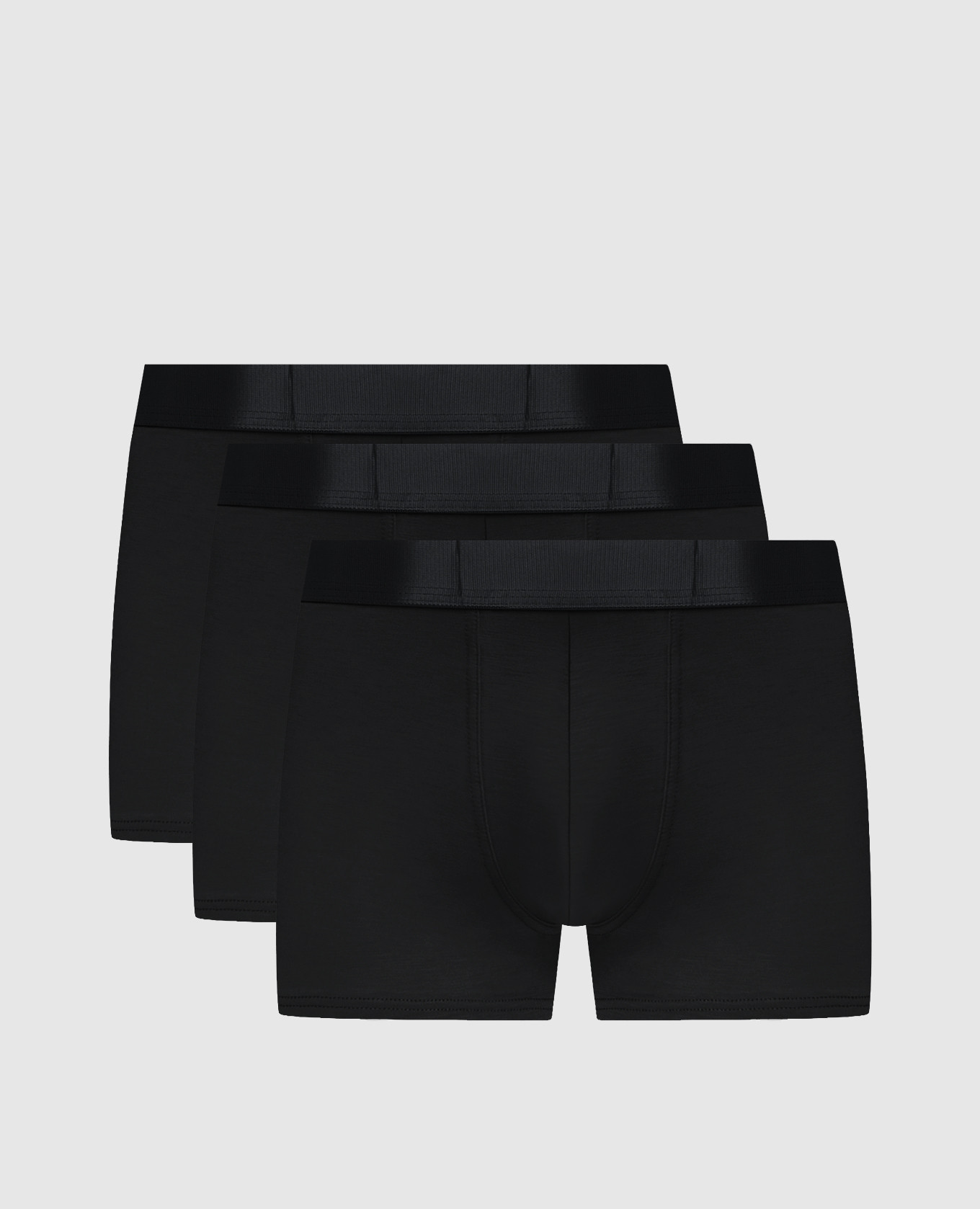 

Set of black boxer trunks with logo pattern CDLP