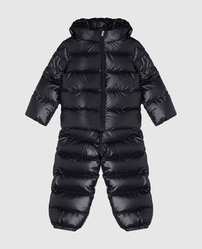 Moncler ENFANT Deidre baby blue down set with jumpsuit and down jacket L29511F00001597YX