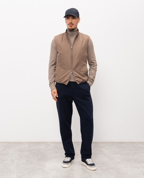 CAPOBIANCO Brown vest 20M145NY00