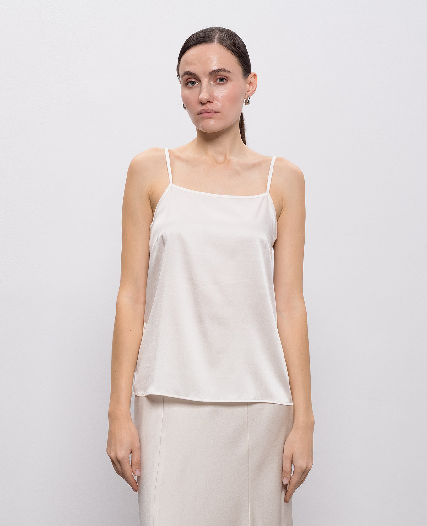 

Beige silk top Peserico