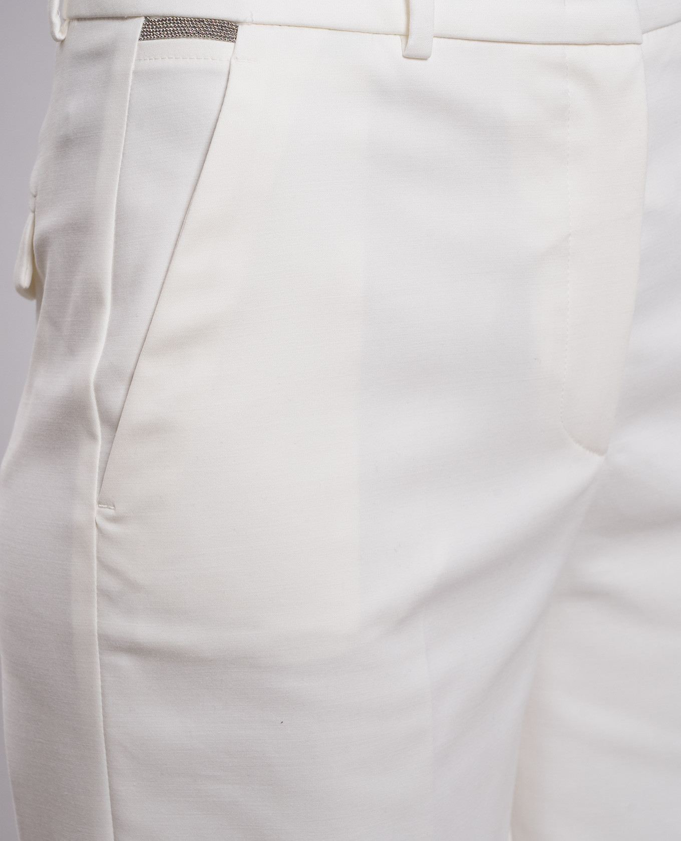 White pants with lapels Peserico 5