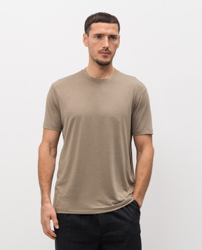 Tom Ford Khaki T-shirt with monogram JCS004JMT012