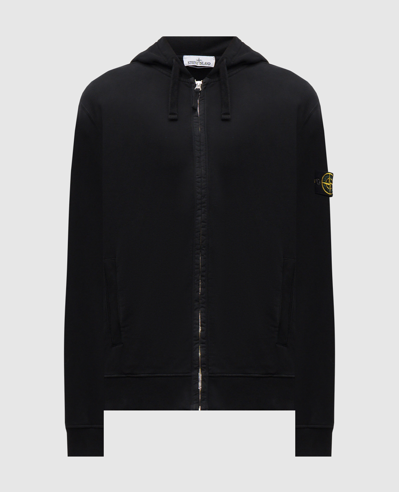 

Black sports jacket with logo patch Stone Island
