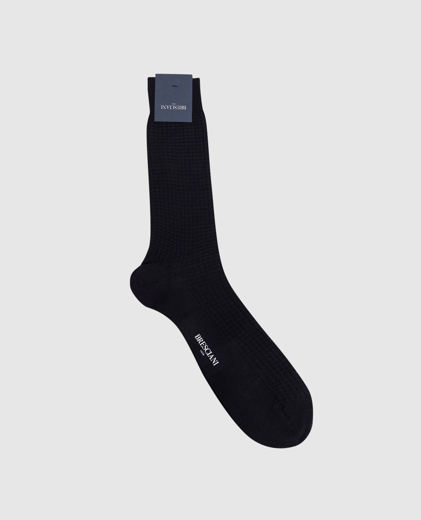 Blue socks with a pattern