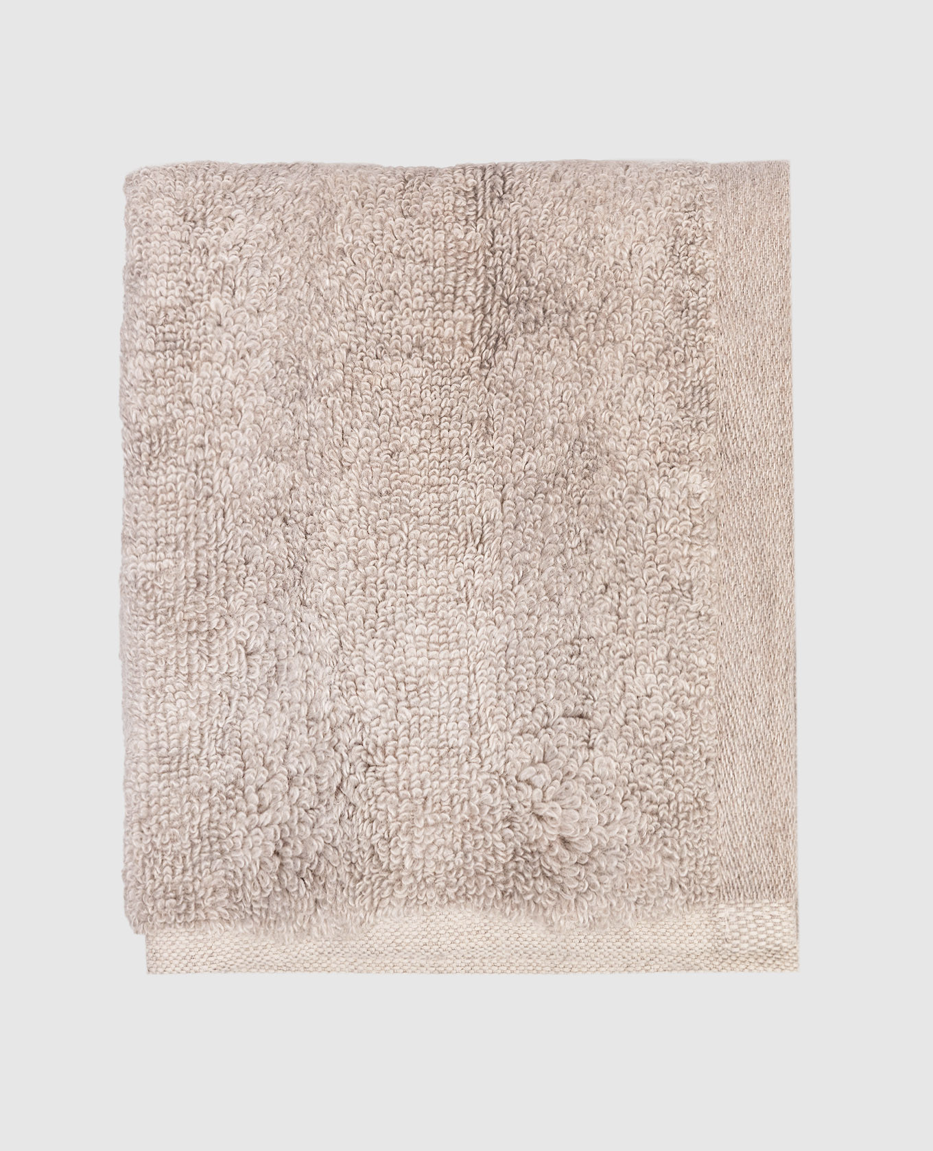 

Beige terry face towel ASH RIBBED Hamam