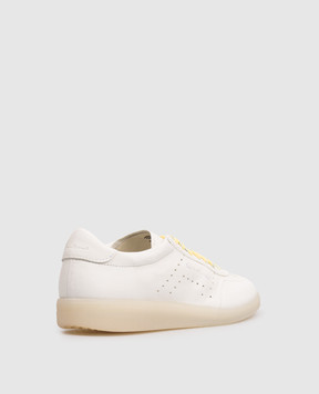 Santoni White leather sneakers with embossed logo WBPL61340TITTFDD