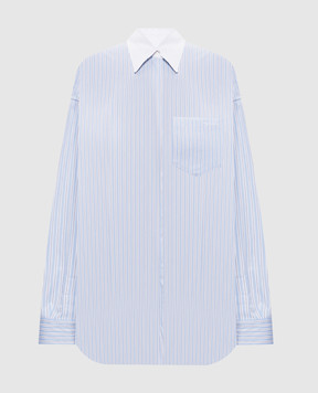 Thierry Mugler Blue striped shirt 26P1TO08452030
