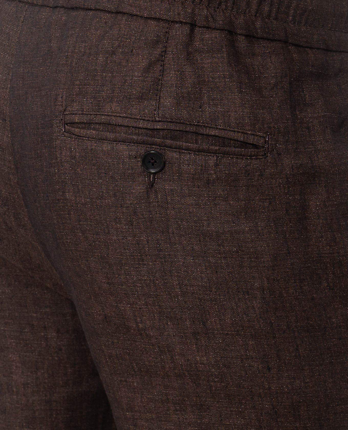 

Brown linen pants ISAIA