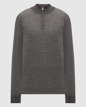 Brunello Cucinelli Gray wool and cashmere sweater M2400124