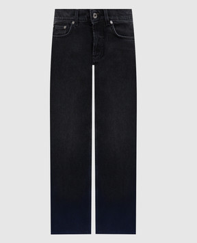 Off-White Black jeans with logo patch 2YA069F25DEN003