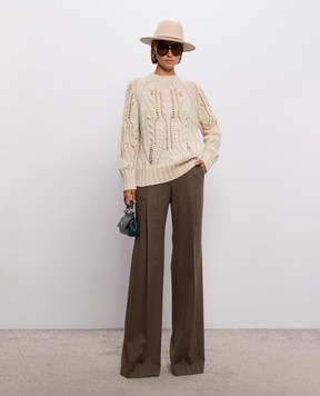 Ermanno Scervino Alpaca wool sweater with textured pattern D495M321NWJ