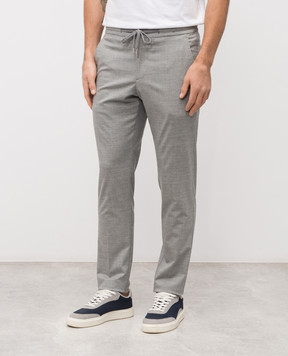 Marco Pescarolo Gray cashmere and silk pants CARACCIOLO5324