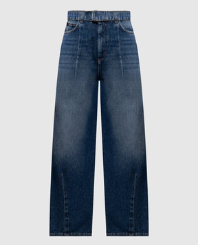 Max Mara Weekend MADIA blue jeans with a worn effect WKDMADIA