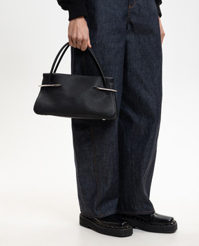 Givenchy Pinch black leather tote bag with logo BB5158B2DF