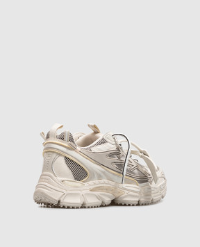 Off-White Beige Be Right Back Wonder Out sneakers with textured logo OF05753267