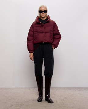 Be Florence Burgundy short down jacket BE2615