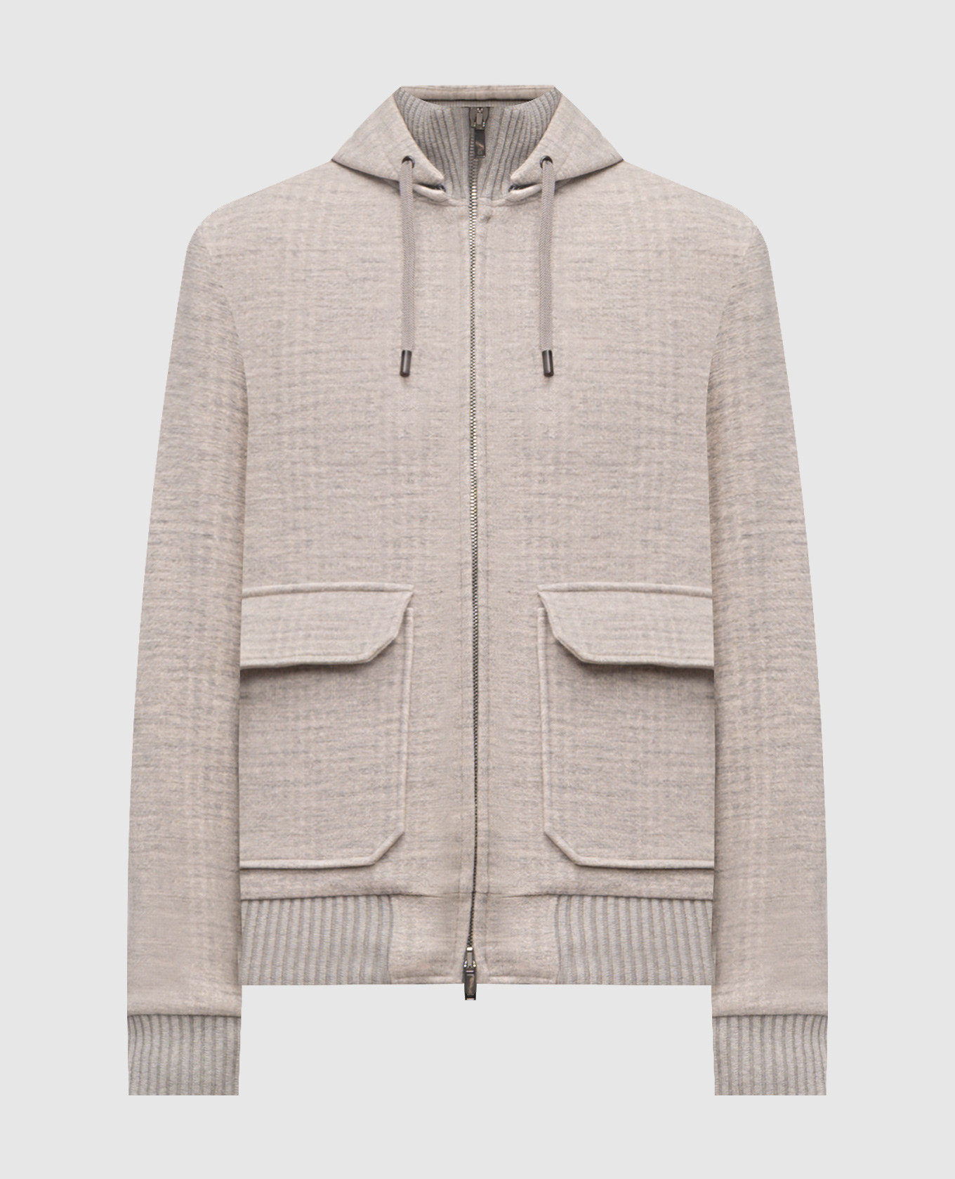 

Beige jacket with wool CAPOBIANCO