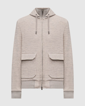 CAPOBIANCO Beige jacket with wool 19M182JL01