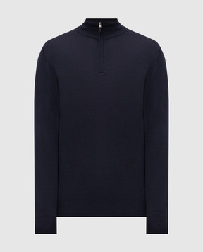 Canali Blue wool jumper MK01149C0015
