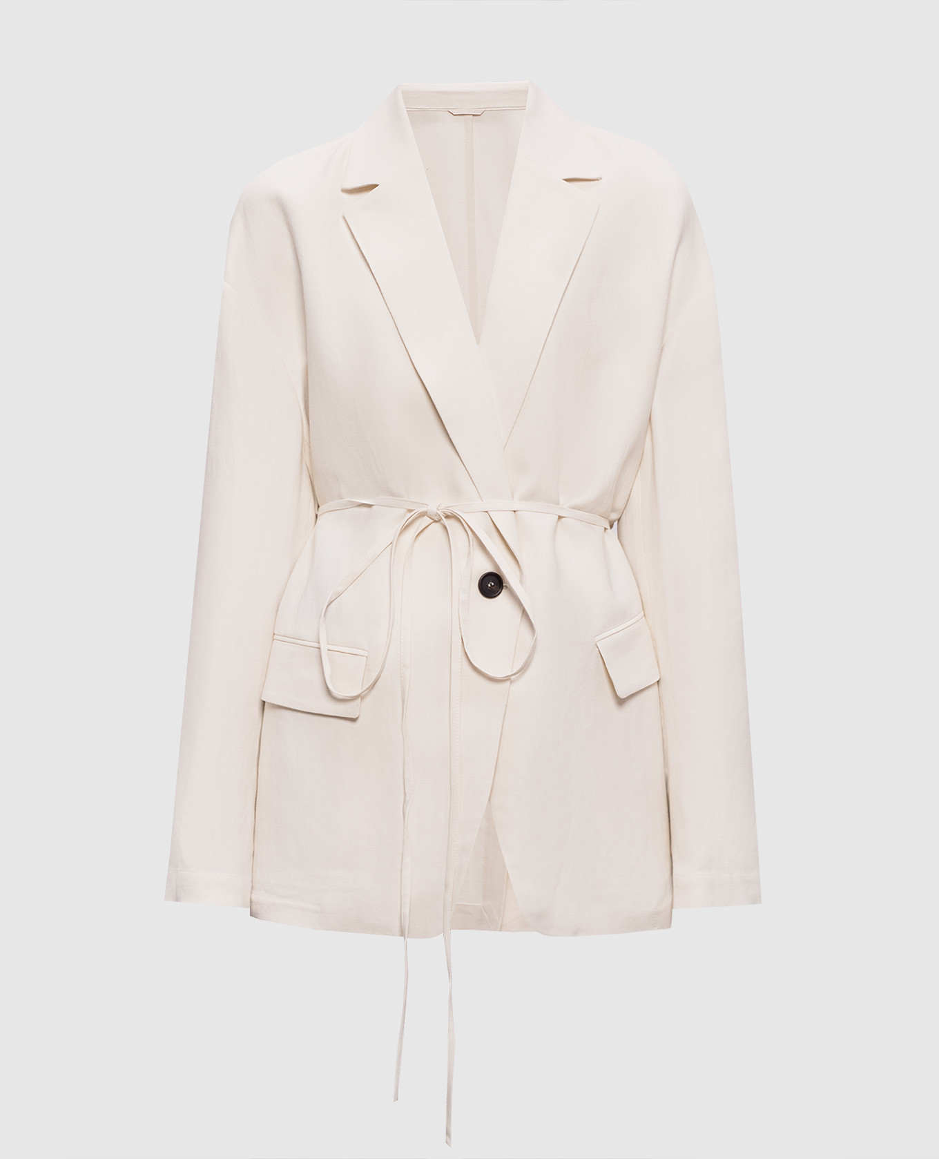Ivory jacket with linen
