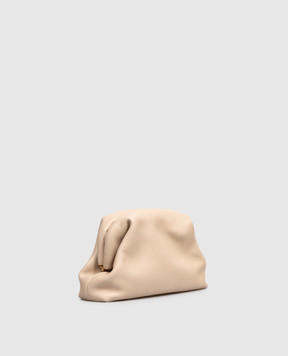 The Row Beige leather clutch Mira W1781L72