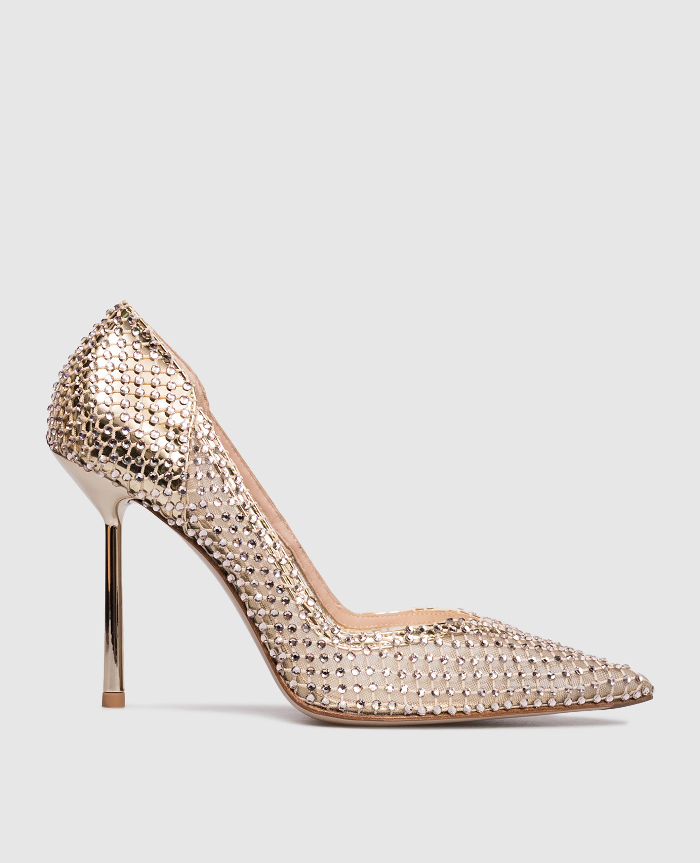 

Gilda gold shoes with crystals Le Silla, Golden
