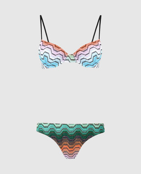 Missoni Lurex patterned swimsuit MC22SP01BR015D