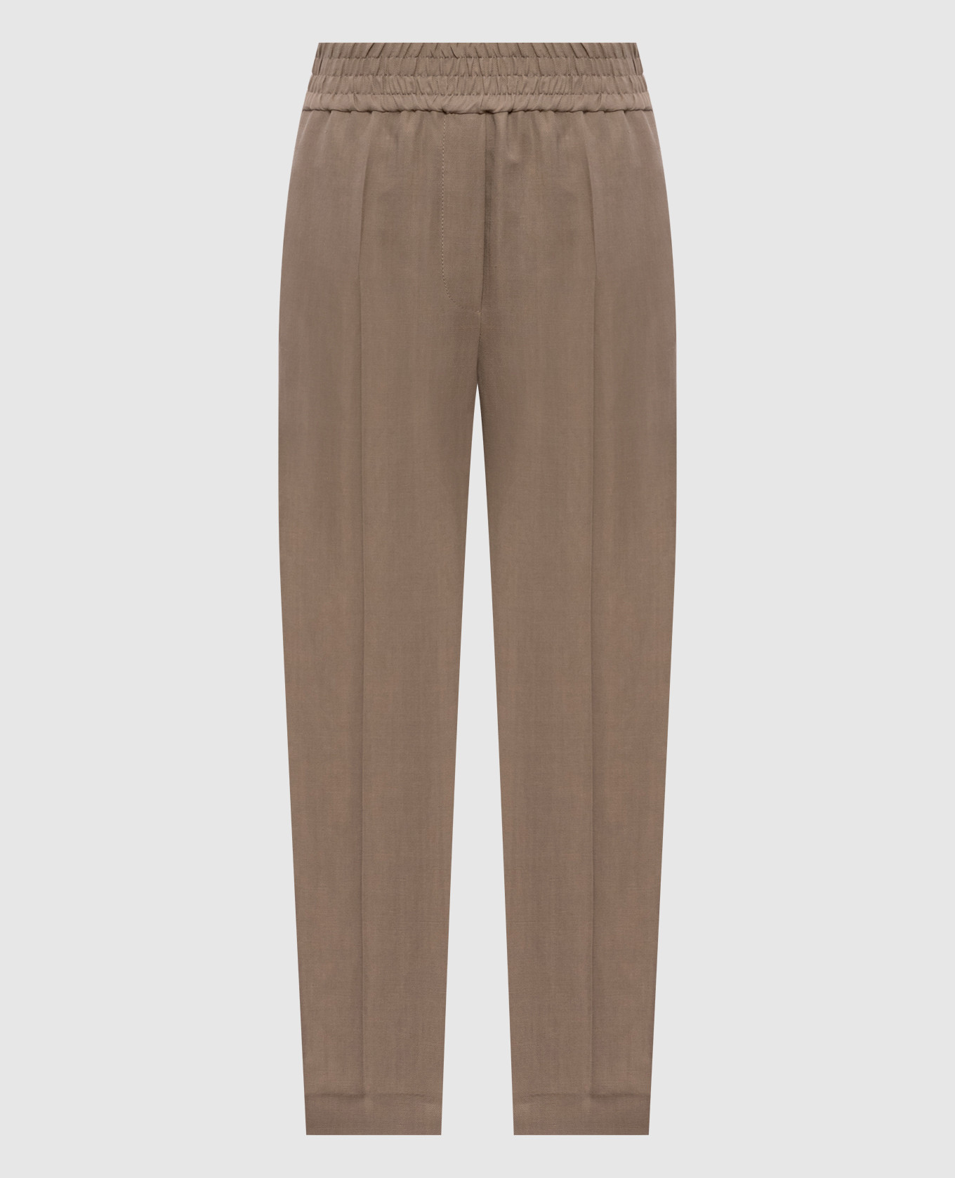 

Brown linen pants Brunello Cucinelli