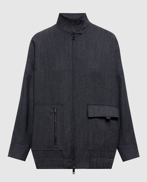 Fabiana Filippi Gray jacket with wool CTD216F202M267
