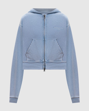 Alexander Wang Blue sports jacket with crystals 1CC3262768